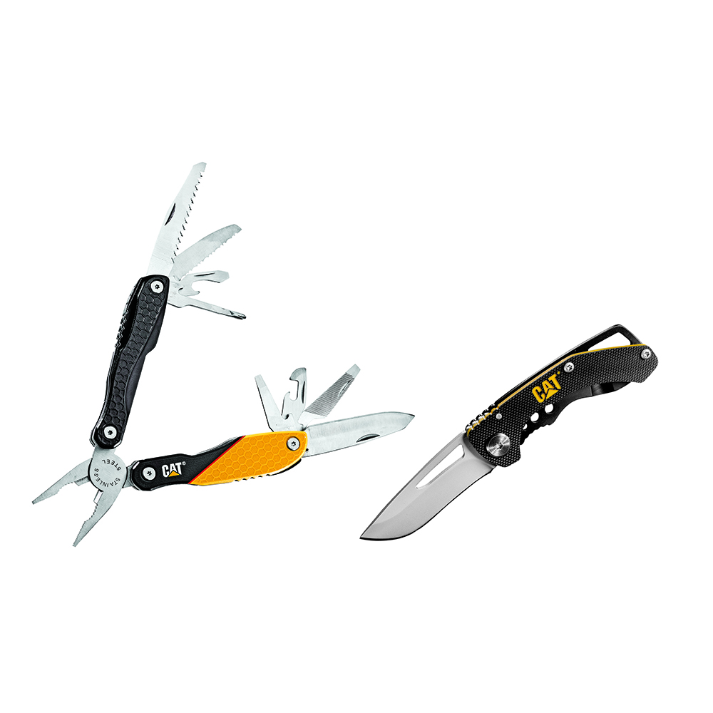 Cat® Multi Tool and Folding Skeleton Knife Set - Powerbuilt Tools