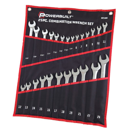 25pc Combination R&OE Spanner Set