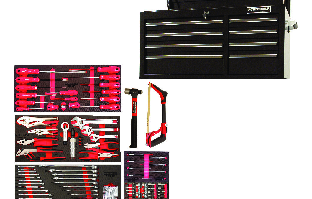 253pc Tool Chest & Assorted Tools – Black Racing Series – CCT0022F