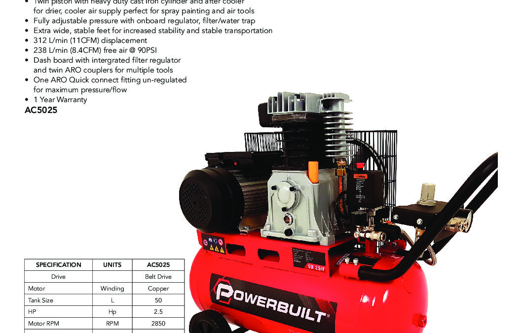 POS – Air Compressors January 2020_AC5025