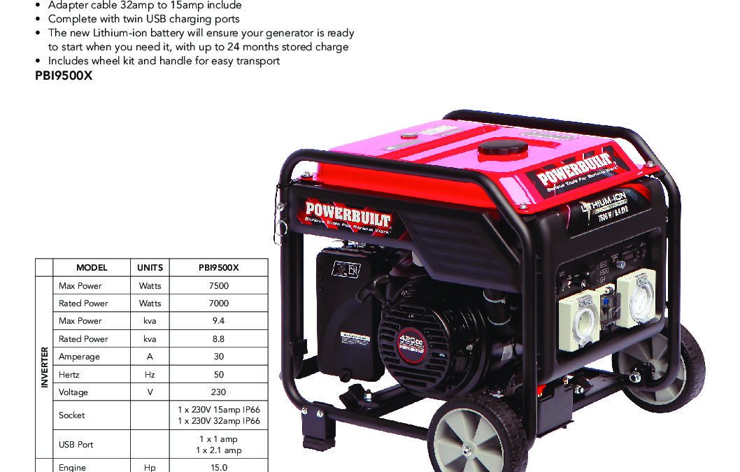 POS – Generators January 2020_PBI9500X
